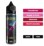 E-liquide Tambo d'E.Tasty, 50 ml, saveurs framboise, barbe à papa, grenade et 2 autres.