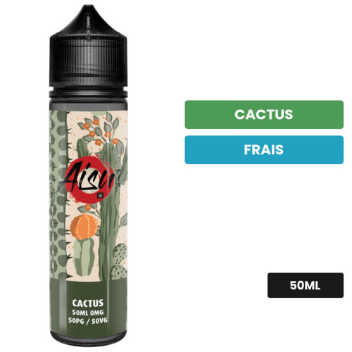 E-liquide Cactus d'Aisu, 50 ml, saveurs cactus et frais.