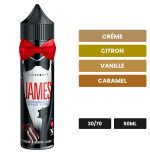 E-liquide James de Swoke, 50 ml, saveurs crème, citron, vanille et 3 autres.