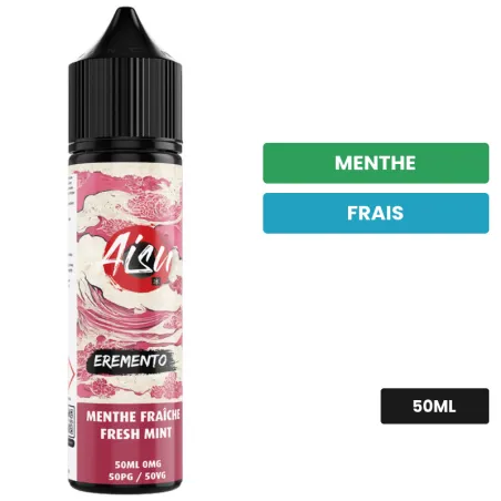 E-liquide Menthe Fraiche d'Aisu, 50 ml, saveurs menthe et frais.