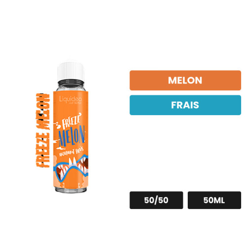 E-liquide Melon de Liquideo, 50 ml, saveurs melon et frais.