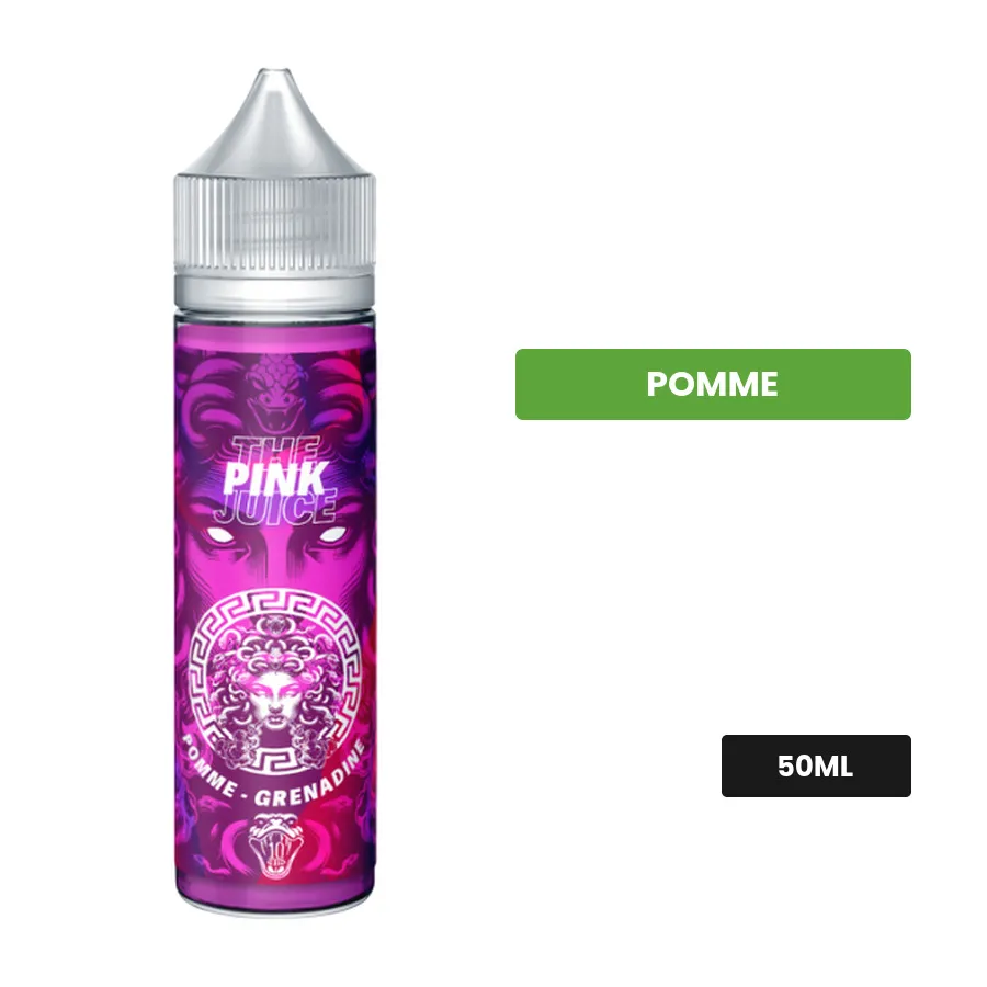 E-liquide Pink de The MDS Juice, 50 ml, saveur pomme.