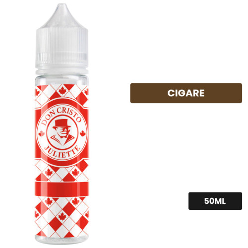 E-liquide Don Cristo Juliette de PGVG Labs, 50 ml, saveur cigare.