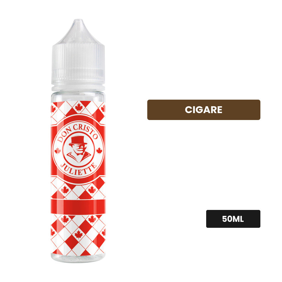 E-liquide Don Cristo Juliette de PGVG Labs, 50 ml, saveur cigare.