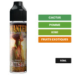 E-liquide Cactus Jack de Wanted Juice, 50 ml, saveurs cactus, pomme, kiwi et 1 autre.