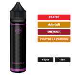 E-liquide Strawberry Mango de Dotmod, 50 ml, saveurs fraise, mangue, grenade et 2 autres.