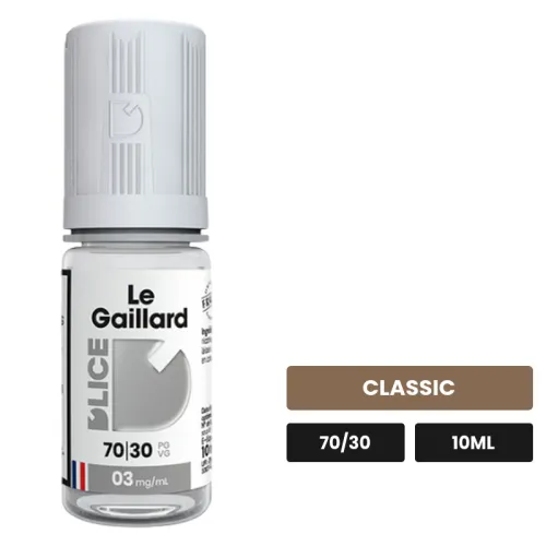 E-liquide Le Gaillard Dlice de D'Lice, 10 ml, saveur classic.