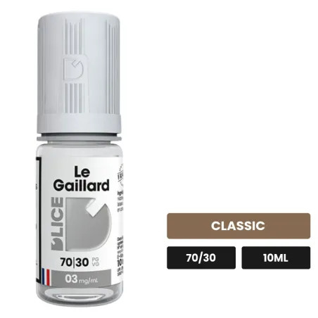 E-liquide Le Gaillard Dlice de D'Lice, 10 ml, saveur classic.