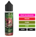 E-liquide Fruit Du Serpent Fraise, 50 ml, saveurs fruit du dragon, fraise, poire et 2 autres.