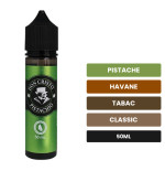 E-liquide Don Cristo Pistachio, 50 ml, saveurs pistache, havane, tabac et 1 autre.