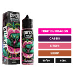 E-liquide Le Dragon de Vape 47, 50 ml, saveurs fruit du dragon, cassis, litchi et 3 autres.