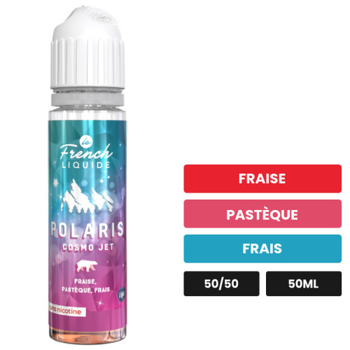 E-liquide Cosmo Jet de Le French Liquide, 50 ml, saveurs fraise, pastèque et frais.