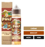 E-liquide Christmas Cookie And Cream de Pulp, 50 ml, saveurs crème et biscuit.