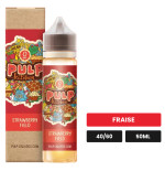 E-liquide Strawberry Field de Pulp, 50 ml, saveur fraise.