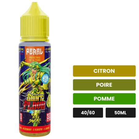 E-liquide Pearl de Swoke, 50 ml, saveurs citron, poire et pomme.