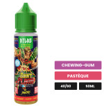 E-liquide Atlas de Swoke, 50 ml, saveurs chewing-gum et pastèque.