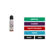E-liquide Souffle Du Dragon de Le French Liquide, 50 ml, saveurs menthe, cassis, fruits rouges et 1 autre.