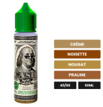 E-liquide Cash de Swoke, 50 ml, saveurs crème, noisette, nougat et 1 autre.