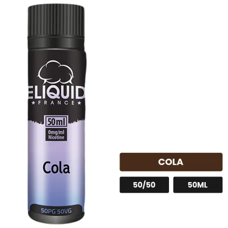 E-liquide Cola d'Eliquid France, 50 ml, saveur cola.