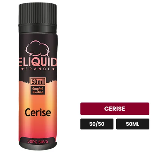 E-liquide Cerise d'Eliquid France, 50 ml, saveur cerise.