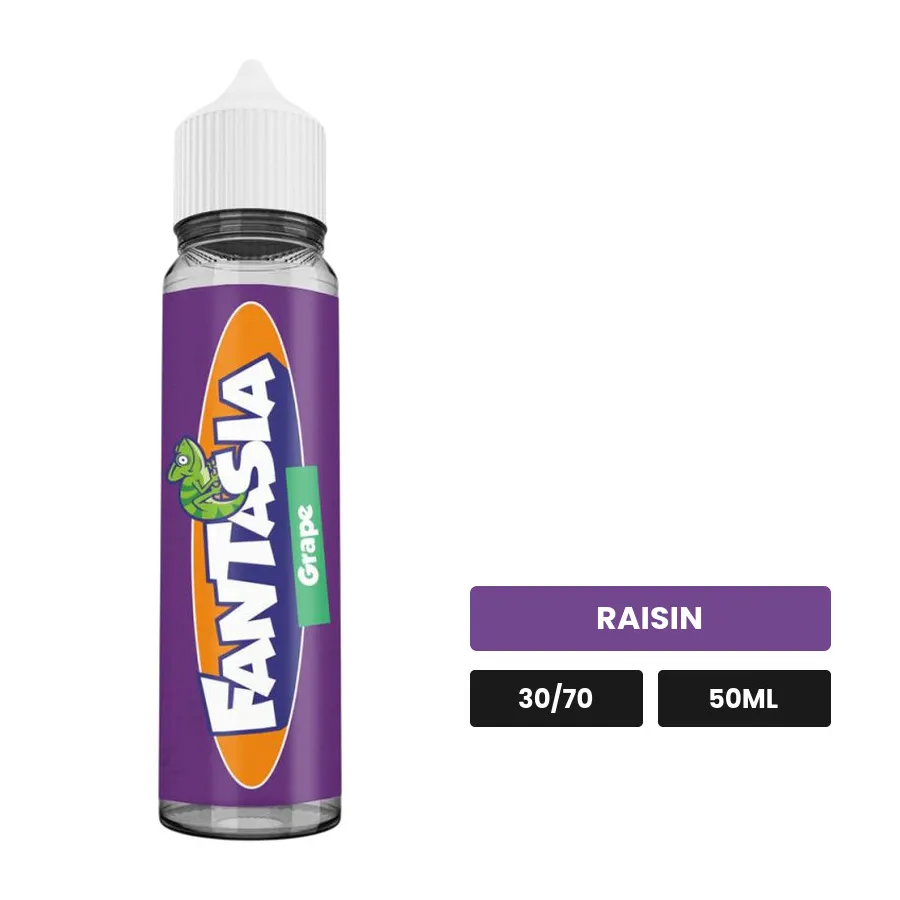 E-liquide Grape Fantasia de Liquideo, 50 ml, saveur raisin.