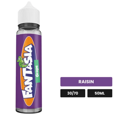 E-liquide Grape Fantasia de Liquideo, 50 ml, saveur raisin.