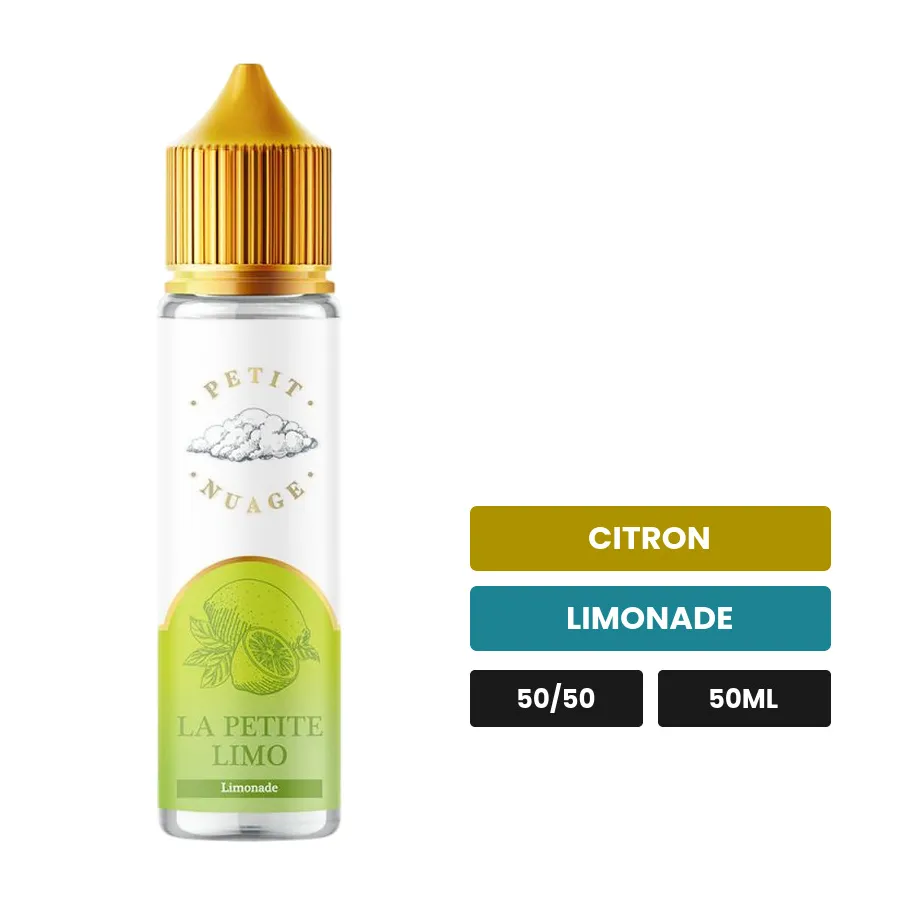 E-liquide La Petite Limo de Petit Nuage, 50 ml, saveurs citron et limonade.