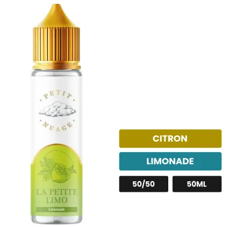 E-liquide La Petite Limo de Petit Nuage, 50 ml, saveurs citron et limonade.