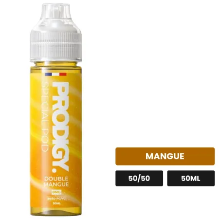 E-liquide Double Mangue Vape Maker de Prodigy, 50 ml, saveur mangue.