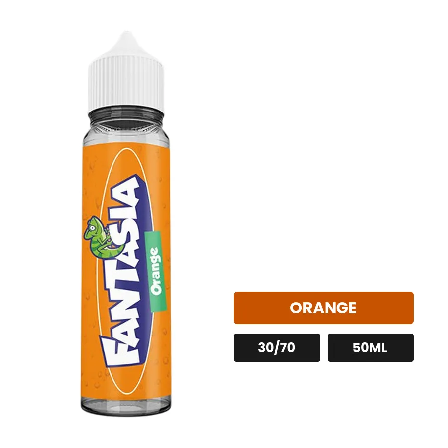 E-liquide Orange Fantasia de Liquideo, 50 ml, saveur orange.