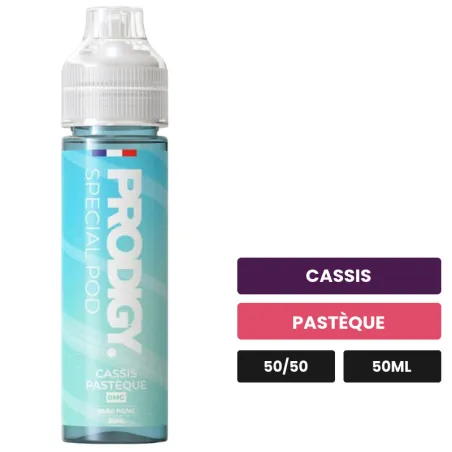 E-liquide Cassis Pastèque Vape Maker de Prodigy, 50 ml, saveurs cassis et pastèque.