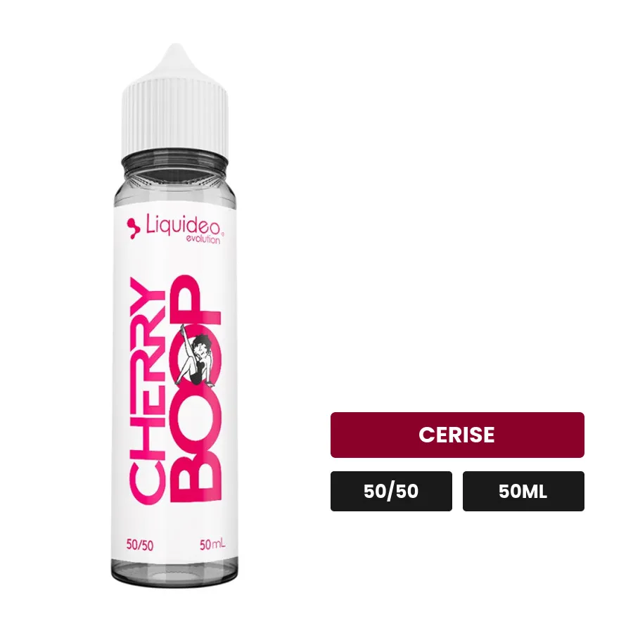 E-liquide Cherry Boop de Liquideo, 50 ml, saveur cerise.
