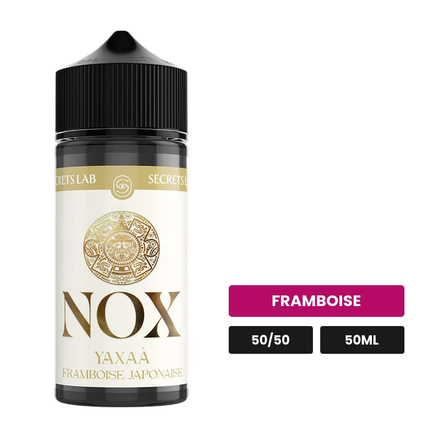 E-liquide Yaxaà de Secret's Lab, 50 ml, saveur framboise.