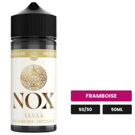 E-liquide Yaxaà de Secret's Lab, 50 ml, saveur framboise.