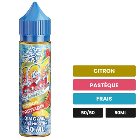 E-liquide Citron Pastèque de Liquidarom, 50 ml, saveurs citron, pastèque et frais.