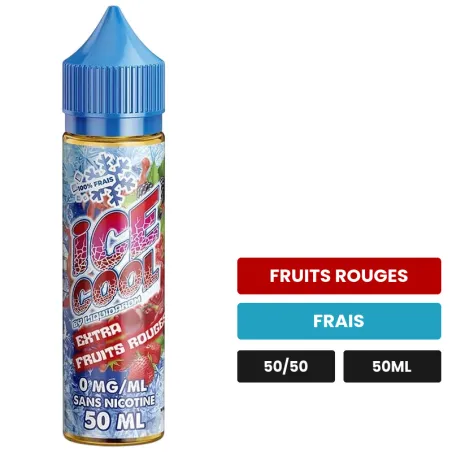 E-liquide Extra Fruits Rouges de Liquidarom, 50 ml, saveurs fruits rouges et frais.