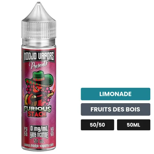E-liquide Furious Stach de Liquidarom, 50 ml, saveurs limonade et fruits des bois.