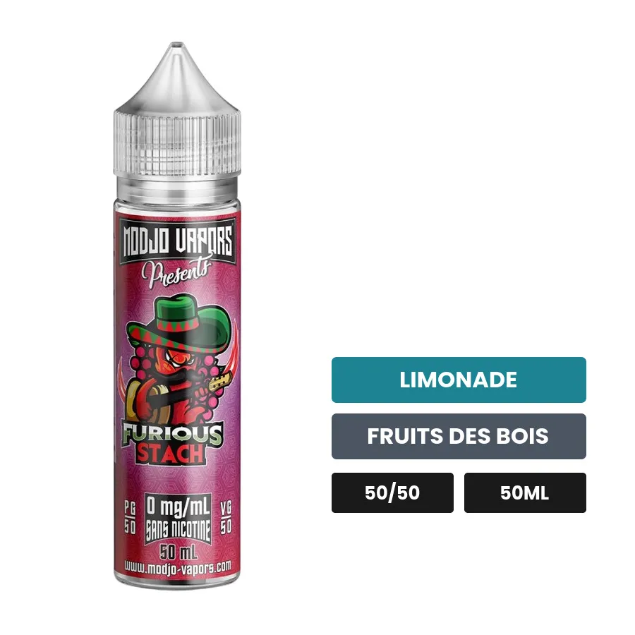E-liquide Furious Stach de Liquidarom, 50 ml, saveurs limonade et fruits des bois.