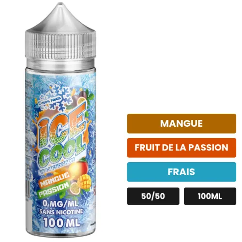 E-liquide Mangue Passion de Liquidarom, 100 ml, saveurs mangue, fruit de la passion et frais.