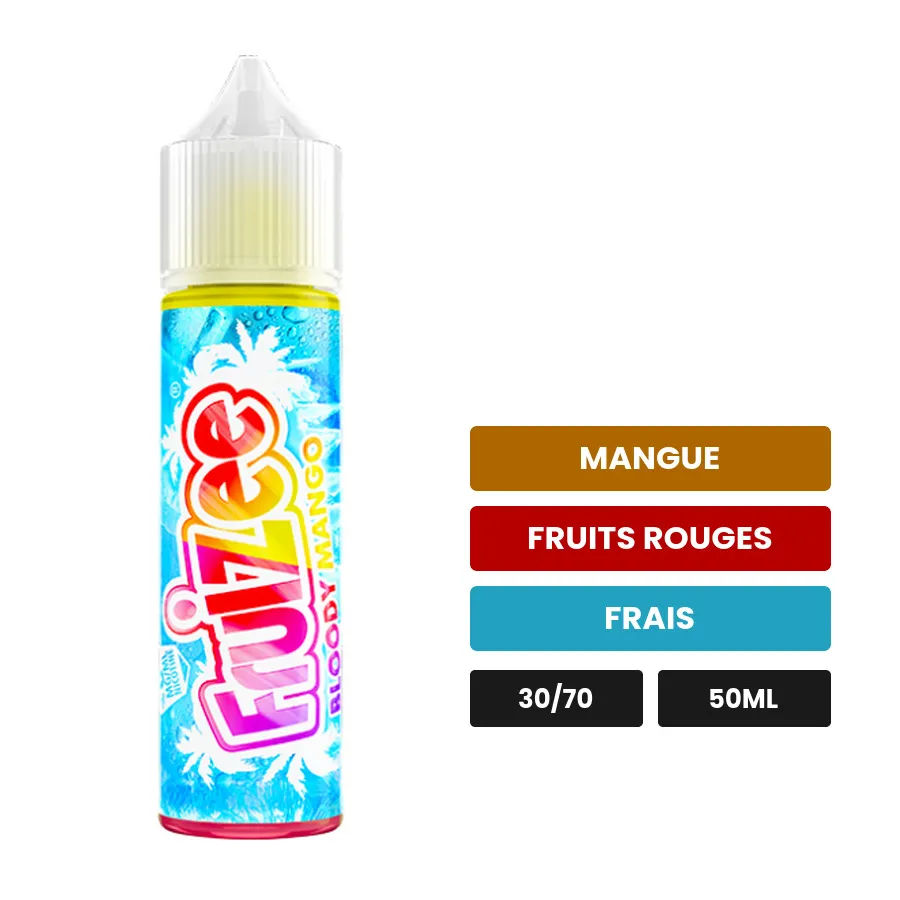 E-liquide Bloody Mango d'Eliquid France, 50 ml, saveurs mangue, fruits rouges et frais.