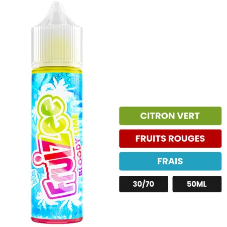 E-liquide Bloody Lime d'Eliquid France, 50 ml, saveurs citron vert, fruits rouges et frais.