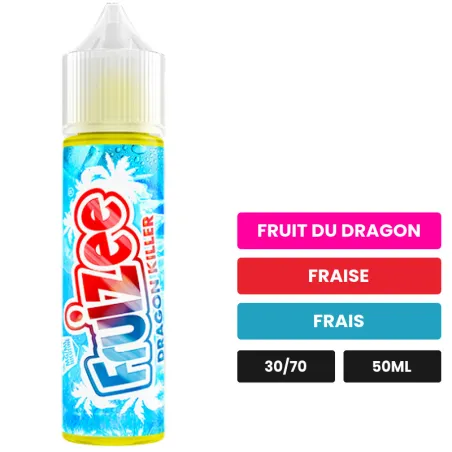 E-liquide Dragon Killer d'Eliquid France, 50 ml, saveurs fruit du dragon, fraise et frais.