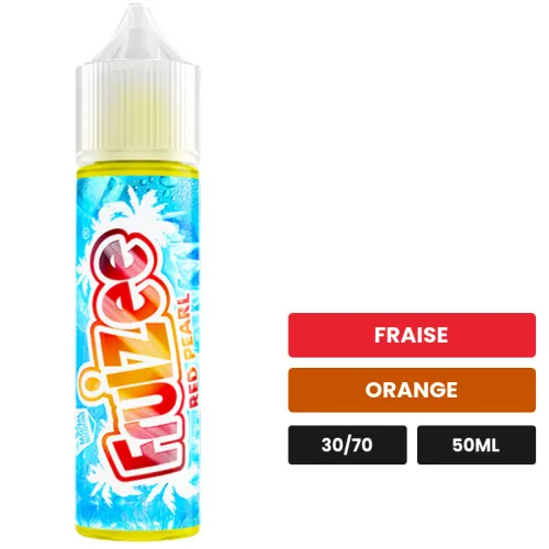 E-liquide Red Pearl d'Eliquid France, 50 ml, saveurs fraise et orange.