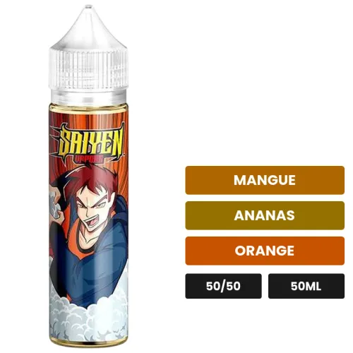 E-liquide Dragon de Swoke, 50 ml, saveurs mangue, ananas et orange.