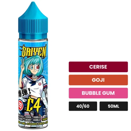 E-liquide C4 de Swoke, 50 ml, saveurs cerise, goji et bubble gum.