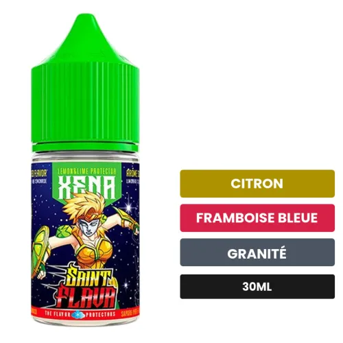 Arome concentre Xena de Swoke, 30 ml, saveurs citron, framboise bleue et granité.