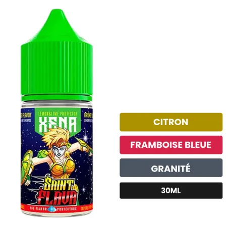 Arome concentre Xena de Swoke, 30 ml, saveurs citron, framboise bleue et granité.