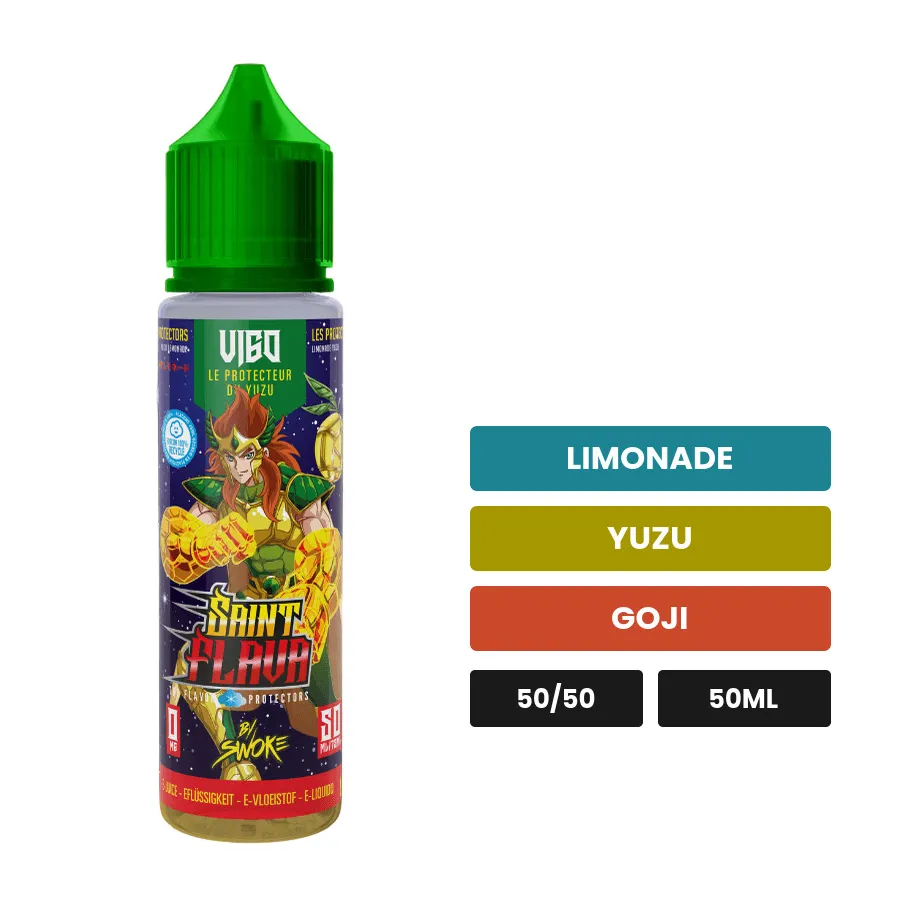 E-liquide Vigo de Swoke, 50 ml, saveurs limonade, yuzu et goji.