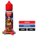 E-liquide Candy de Swoke, 50 ml, saveurs fraise et myrtille.