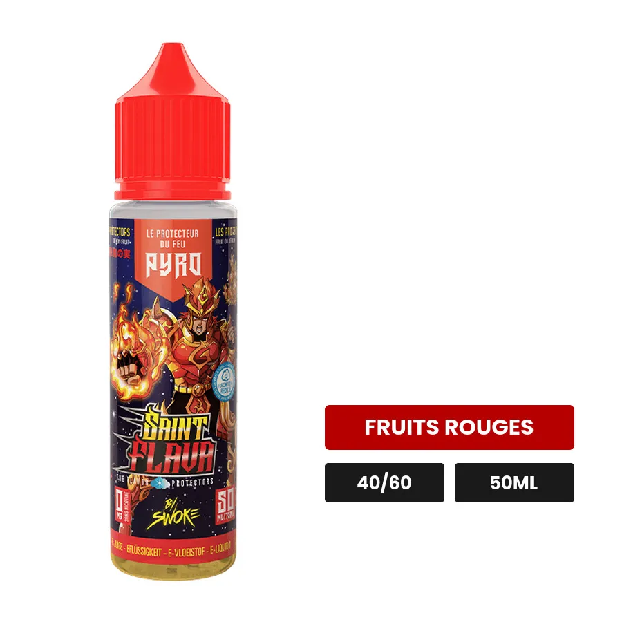 E-liquide Pyro de Swoke, 50 ml, saveur fruits rouges.